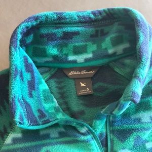 Eddie Bauer Tops - Blue & Green Eddie Bauer Quarter Zip Fleece Eddie Bauer Tops - Blue & Green Eddie Bauer Quarter Zip Fleece